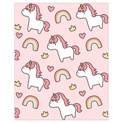 Cute-unicorn-rainbow-seamless-pattern-background Drawstring Bag (small)