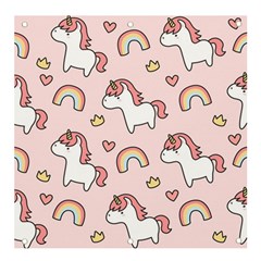 Cute-unicorn-rainbow-seamless-pattern-background Banner And Sign 4  X 4 