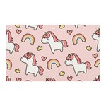 Cute-unicorn-rainbow-seamless-pattern-background Banner and Sign 5  x 3  Front