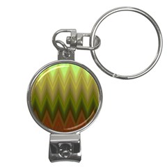 Zig Zag Chevron Classic Pattern Nail Clippers Key Chain