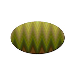 Zig Zag Chevron Classic Pattern Sticker (oval) by Celenk