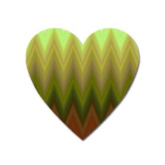 Zig Zag Chevron Classic Pattern Heart Magnet by Celenk