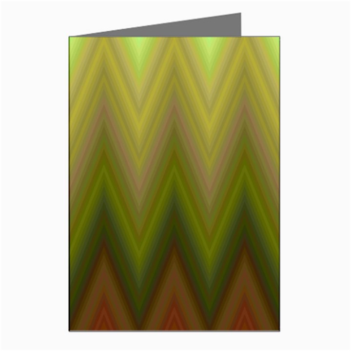 Zig Zag Chevron Classic Pattern Greeting Cards (Pkg of 8)