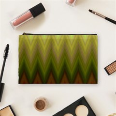 Zig Zag Chevron Classic Pattern Cosmetic Bag (medium) by Celenk