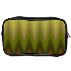 Zig Zag Chevron Classic Pattern Toiletries Bag (two Sides) by Celenk