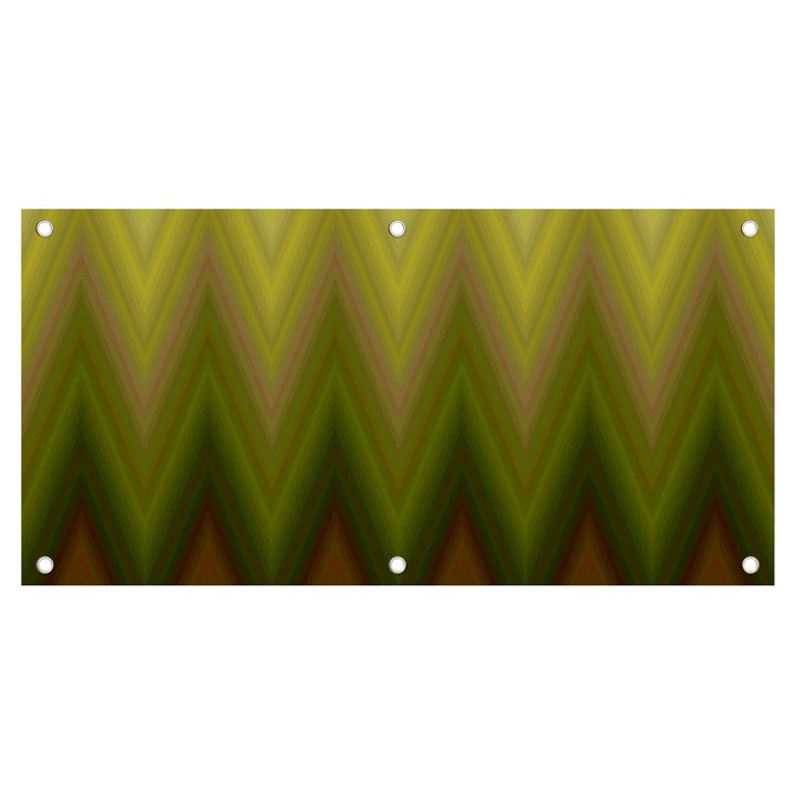 Zig Zag Chevron Classic Pattern Banner and Sign 4  x 2 