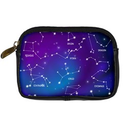 Realistic Night Sky With Constellation Digital Camera Leather Case by Wegoenart