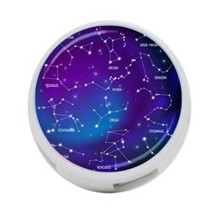 Realistic Night Sky With Constellation 4-port Usb Hub (two Sides) by Wegoenart