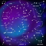 Realistic Night Sky With Constellation Play Mat (Square) Front