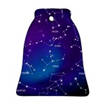 Realistic Night Sky With Constellation Ornament (Bell) Front