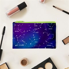 Realistic Night Sky With Constellation Cosmetic Bag (XS)