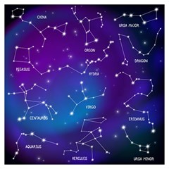 Realistic Night Sky With Constellation Lightweight Scarf 