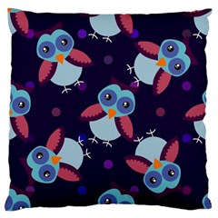 Owl Pattern Background Standard Flano Cushion Case (two Sides) by Wegoenart