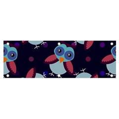 Owl Pattern Background Banner And Sign 6  X 2 