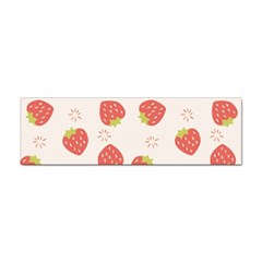 Strawberries Pattern Design Sticker (bumper) by Wegoenart