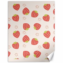 Strawberries Pattern Design Canvas 18  X 24  by Wegoenart