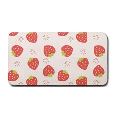 Strawberries Pattern Design Medium Bar Mat by Wegoenart