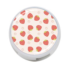 Strawberries Pattern Design 4-port Usb Hub (two Sides) by Wegoenart