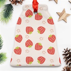 Strawberries Pattern Design Bell Ornament (two Sides) by Wegoenart