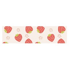 Strawberries Pattern Design Oblong Satin Scarf (16  X 60 ) by Wegoenart