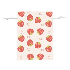 Strawberries Pattern Design Lightweight Drawstring Pouch (s) by Wegoenart