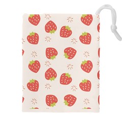 Strawberries Pattern Design Drawstring Pouch (5xl) by Wegoenart