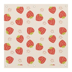 Strawberries Pattern Design Banner And Sign 3  X 3  by Wegoenart