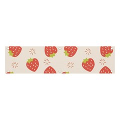 Strawberries Pattern Design Banner And Sign 4  X 1 