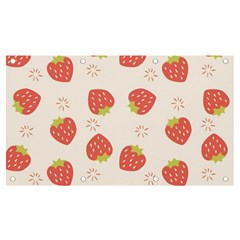 Strawberries Pattern Design Banner And Sign 7  X 4 