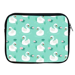 Elegant Swan Seamless Pattern Apple Ipad 2/3/4 Zipper Cases by Wegoenart