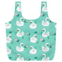 Elegant Swan Seamless Pattern Full Print Recycle Bag (xl) by Wegoenart