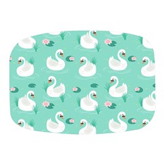 Elegant Swan Seamless Pattern Mini Square Pill Box by Wegoenart