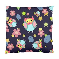 Owl Star Pattern Background Standard Cushion Case (one Side) by Wegoenart