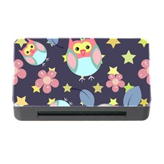 Owl Star Pattern Background Memory Card Reader With Cf by Wegoenart