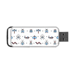 Insect Icon Seamless Pattern Portable Usb Flash (one Side) by Wegoenart