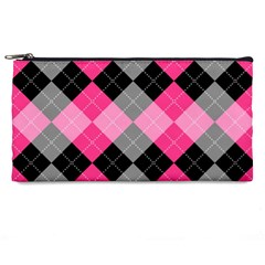 Seamless Argyle Pattern Pencil Case by Wegoenart