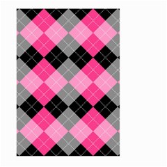 Seamless Argyle Pattern Large Garden Flag (two Sides) by Wegoenart