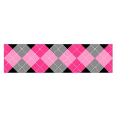 Seamless Argyle Pattern Oblong Satin Scarf (16  X 60 ) by Wegoenart