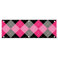 Seamless Argyle Pattern Banner And Sign 6  X 2 