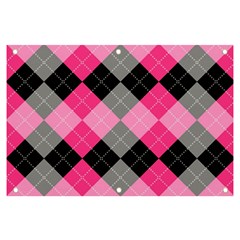 Seamless Argyle Pattern Banner And Sign 6  X 4 