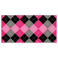 Seamless Argyle Pattern Banner And Sign 8  X 4  by Wegoenart