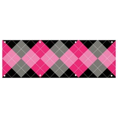 Seamless Argyle Pattern Banner And Sign 9  X 3 