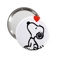 Snoopy Love 2 25  Handbag Mirrors by Jancukart