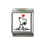 Snoopy Love Italian Charm (13mm) Front