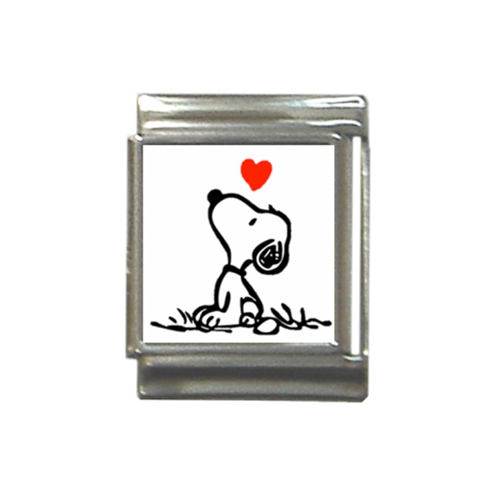 Snoopy Love Italian Charm (13mm)