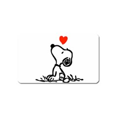 Snoopy Love Magnet (name Card)