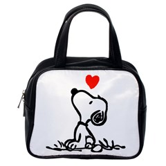 Snoopy Love Classic Handbag (one Side)