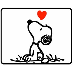 Snoopy Love Fleece Blanket (medium) 