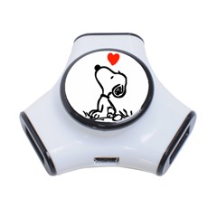 Snoopy Love 3-port Usb Hub