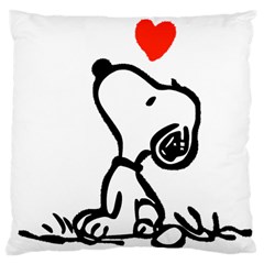 Snoopy Love Large Cushion Case (one Side)